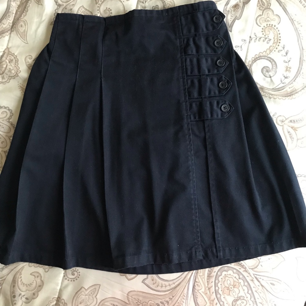Navy School Skirt